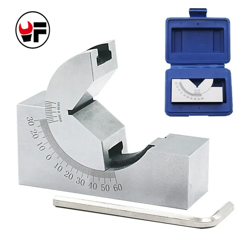 High Precision Angle V Block 0 to 60 Degree Pad Adjustable Micro Angle Sine Gauge With Wrench For Power Tools Measurement D1029
High Precision Angle V Block 0 to 60 Degree Pad Adjustable Micro Angle Sine Gauge With Wrench For Power Tools Measurement D1029
