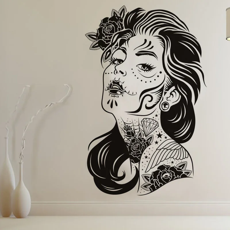 Flower Art Tattooed Woman Wall Sticker Hollow Out New Design Creative Home Decor Removable Vinyl For Living Room
Flower Art Tattooed Woman Wall Sticker Hollow Out New Design Creative Home Decor Removable Vinyl For Living Room