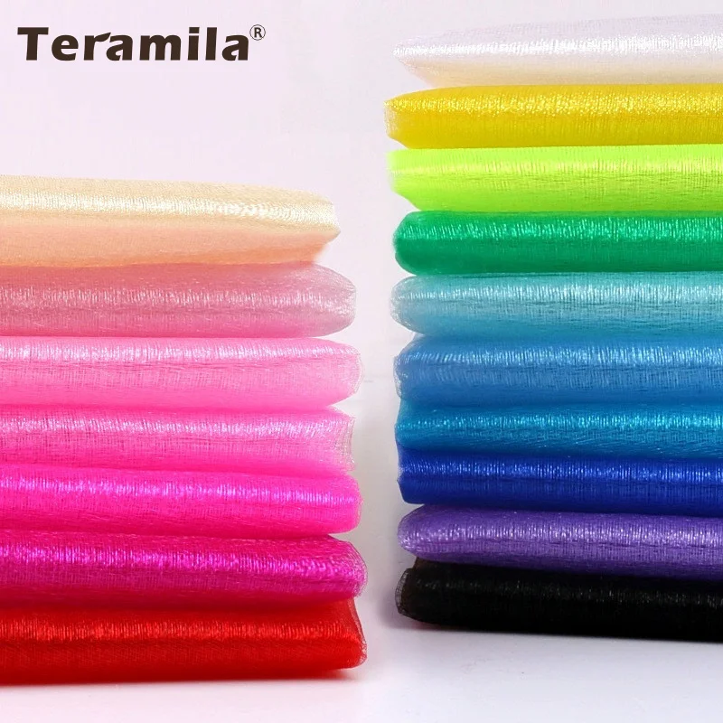 Teramila 5 Yards/Lot Organza Tulle Roll Crystal Fabric for Wedding Decoration Roll Spool Organza Fabric Party DIY Decoration
Teramila 5 Yards/Lot Organza Tulle Roll Crystal Fabric for Wedding Decoration Roll Spool Organza Fabric Party DIY Decoration