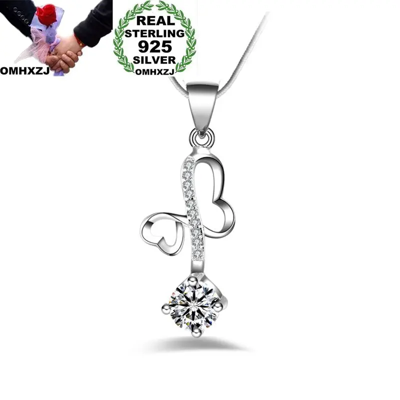 OMHXZJ Wholesale Personality Fashion OL Woman Gift Butterfly White Amethyst AAA Zircon 925 Sterling Silver Pendant Necklace NC84
OMHXZJ Wholesale Personality Fashion OL Woman Gift Butterfly White Amethyst AAA Zircon 925 Sterling Silver Pendant Necklace NC84