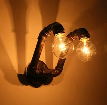 Industrial style two pipe wall lamp bar wall light vintage wall lamp contains two bulbs free shipping
Industrial style two pipe wall lamp bar wall light vintage wall lamp contains two bulbs free shipping