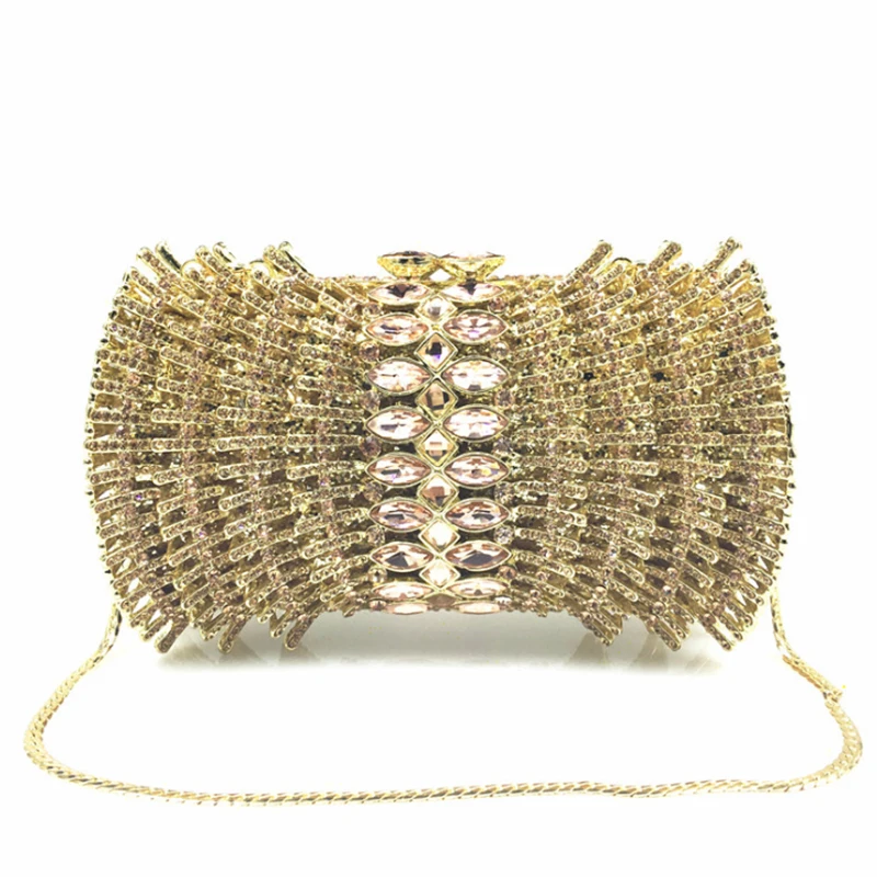Gold/Silver Hollow Out Crystal Lady Bridal Dress Clutch Evening Clutches Party Wedding Purse Fashion Rhinestone Diamond Handbags
Gold/Silver Hollow Out Crystal Lady Bridal Dress Clutch Evening Clutches Party Wedding Purse Fashion Rhinestone Diamond Handbags