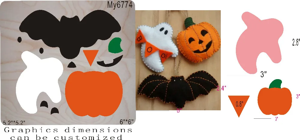 Halloween-MY6774 new wooden mould cutting dies for scrapbooking Thickness-15.8mm
Halloween-MY6774 new wooden mould cutting dies for scrapbooking Thickness-15.8mm