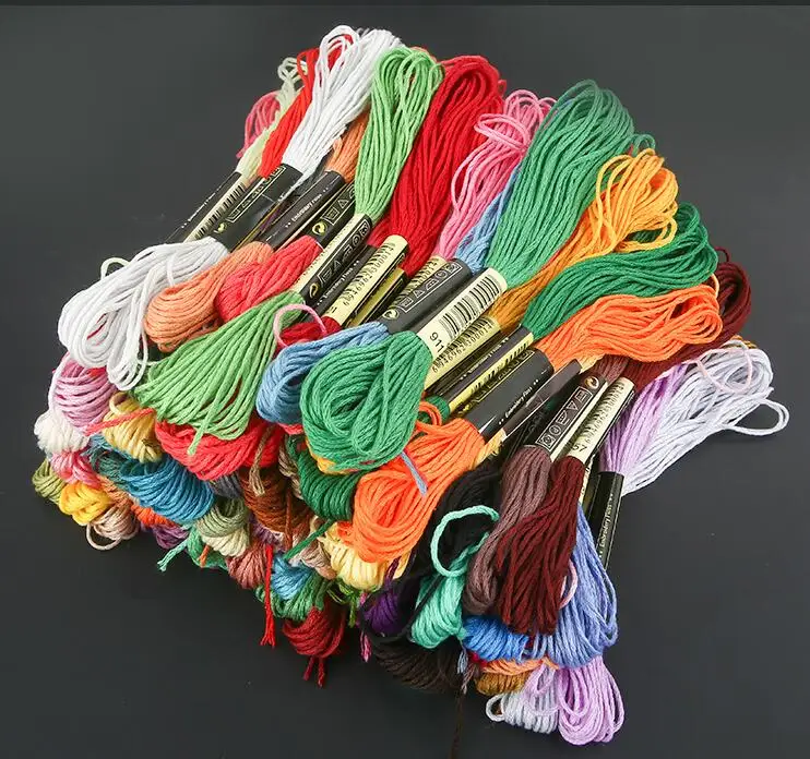 300pcs DIY Cross Stitch Threads Hand Embroidery Floss Skeins Full Range Of Colors Friendship Bracelets Floss Crafts
300pcs DIY Cross Stitch Threads Hand Embroidery Floss Skeins Full Range Of Colors Friendship Bracelets Floss Crafts