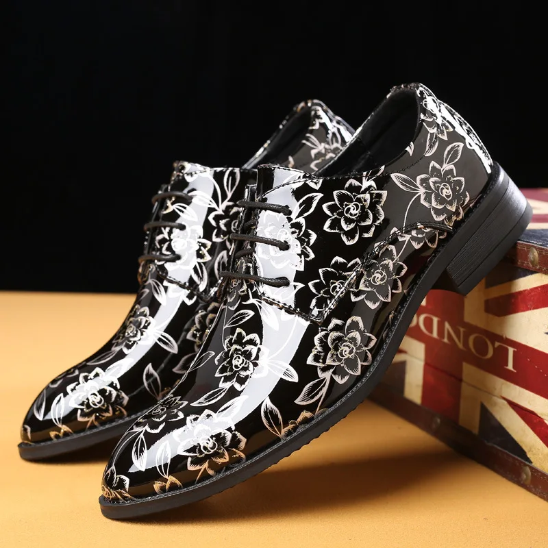 2019 Men's Shoes lacquer print business casual leather shoes pointy large size wedding men shoes leather 38-48 dress shoes men
2019 Men's Shoes lacquer print business casual leather shoes pointy large size wedding men shoes leather 38-48 dress shoes men