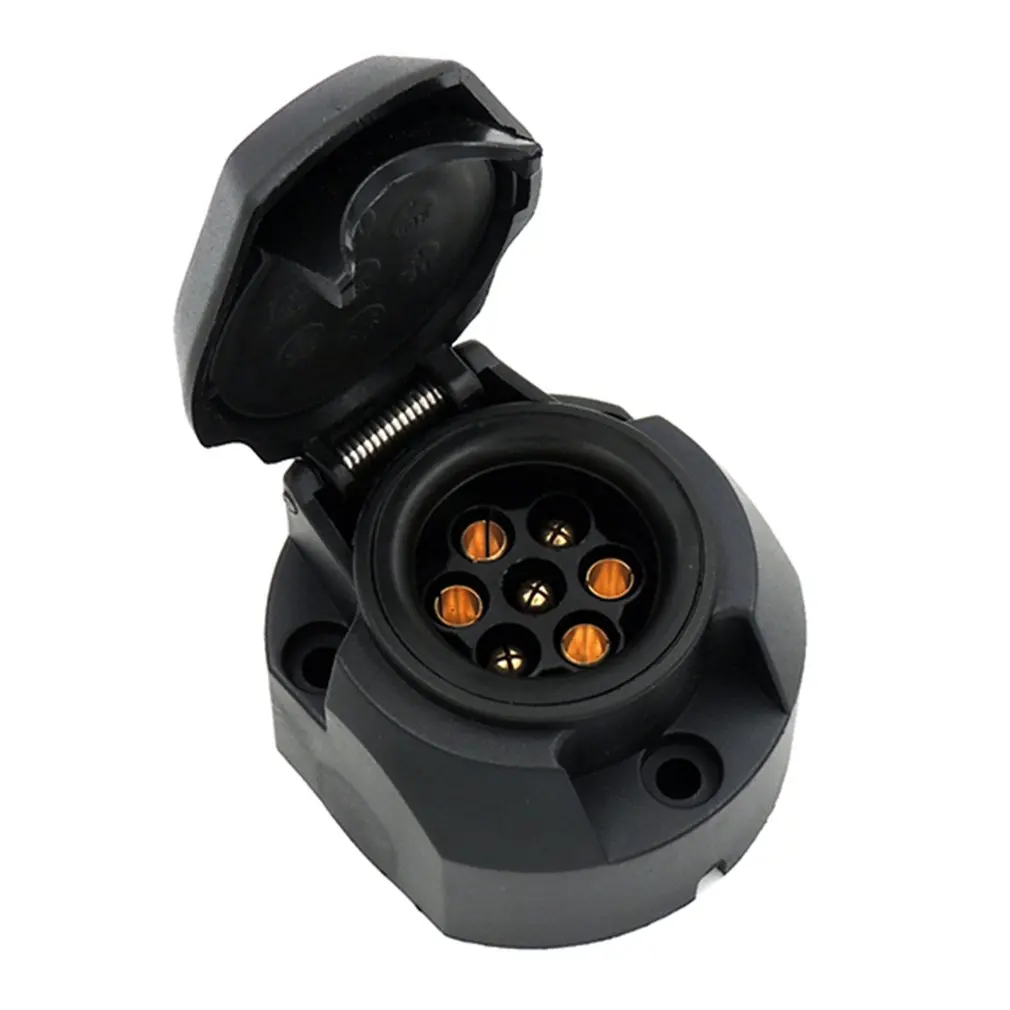 European Car 7 Hole Socket Trailer Adapter Truck Interface Rv Power Cord Socket Waterproof Connector 12V
European Car 7 Hole Socket Trailer Adapter Truck Interface Rv Power Cord Socket Waterproof Connector 12V