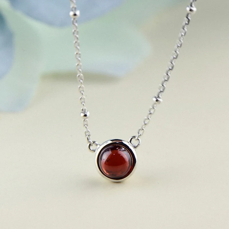 Garnet Red Gemstione 925 Sterling Silver Pendant Necklace 100% Pure 925 Sterling Silver necklace for Women Jewelry
Garnet Red Gemstione 925 Sterling Silver Pendant Necklace 100% Pure 925 Sterling Silver necklace for Women Jewelry