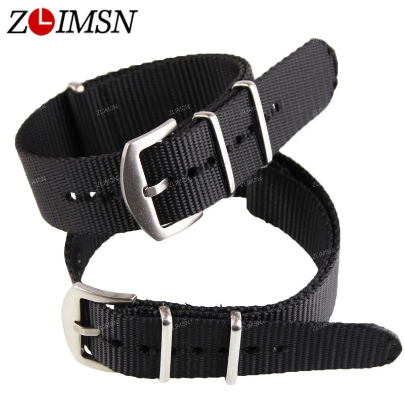ZLIMSN Latest Black Nylon Watchbands Fabric Canvas Watch Bands Strap Bracelets Stainless Steel Clasp Belt 20mm
ZLIMSN Latest Black Nylon Watchbands Fabric Canvas Watch Bands Strap Bracelets Stainless Steel Clasp Belt 20mm