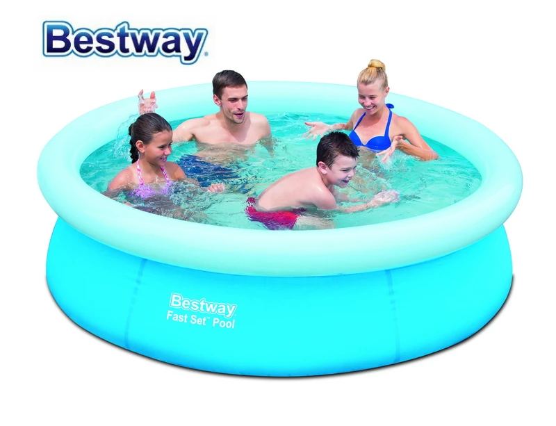 Bestway 1.98mx51cm/78"x20" Fast Set PoolL 1126 L RE-ENGINEERED PVC Inflatable Top-ring Pool Medium-Size Paddling Pool
Bestway 1.98mx51cm/78"x20" Fast Set PoolL 1126 L RE-ENGINEERED PVC Inflatable Top-ring Pool Medium-Size Paddling Pool