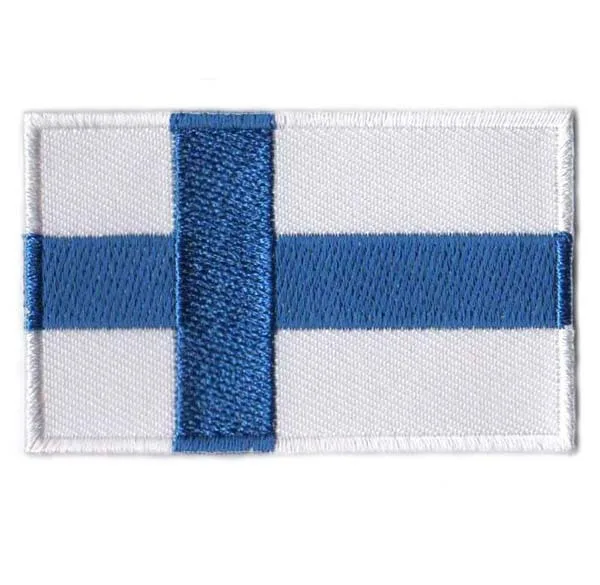 2.5" Finland Cloth Patch/Embroidery Patch merrow&flat broder iron on backing free shipping by Post
2.5" Finland Cloth Patch/Embroidery Patch merrow&flat broder iron on backing free shipping by Post