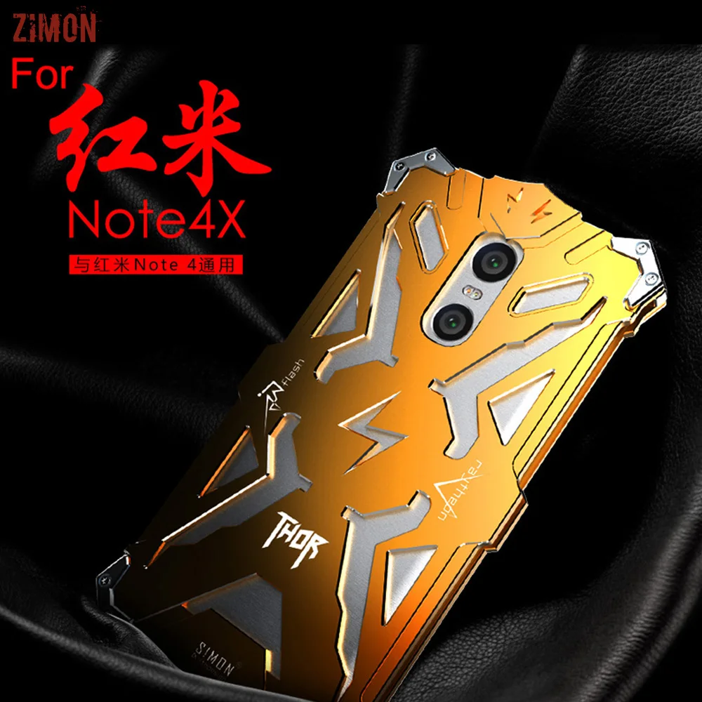 Фирменный чехол zimon для телефона xiaomi redmi Note 4x с металлическим покрытием xiomi 4 чехлы