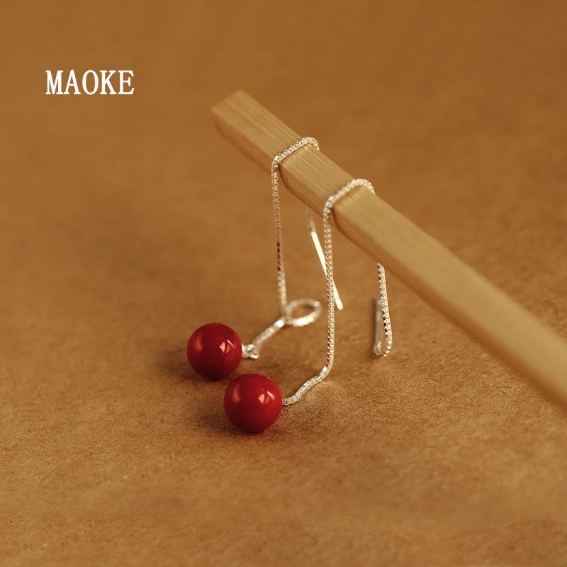 Promotions 925 SV Pearl Ear Line Simple Fringe Red Long Ear Jewelry Fashion Jewelry for Women's Fashion Gifts
Promotions 925 SV Pearl Ear Line Simple Fringe Red Long Ear Jewelry Fashion Jewelry for Women's Fashion Gifts