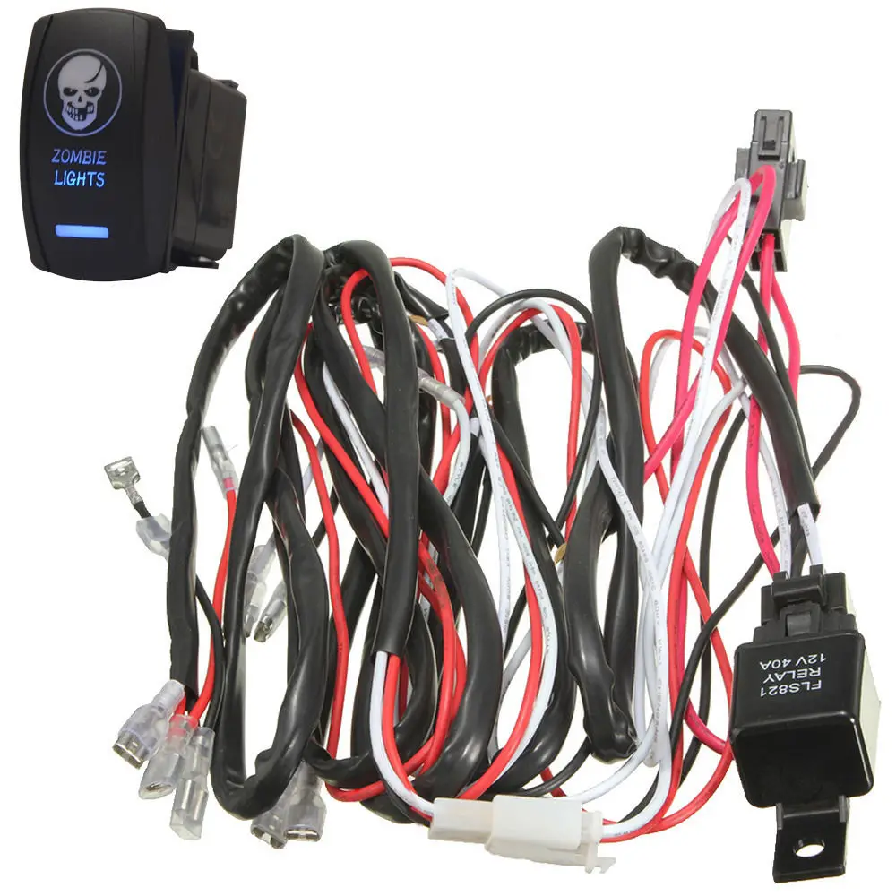 EE support 40A Laser Rocker Switch Relay Fuse Wiring Harness Kit LED Light Zombie ON OFF
EE support 40A Laser Rocker Switch Relay Fuse Wiring Harness Kit LED Light Zombie ON OFF