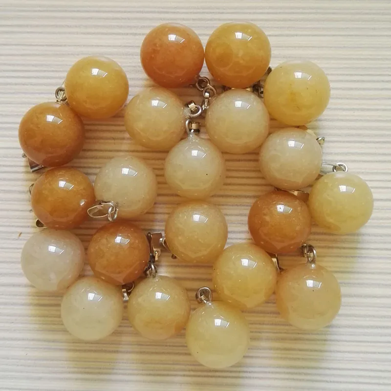 Wholesale yellow bowlder ball pendants fashion round stone pendants fit necklaces jewelry making 50pcs/lot Free shipping
Wholesale yellow bowlder ball pendants fashion round stone pendants fit necklaces jewelry making 50pcs/lot Free shipping