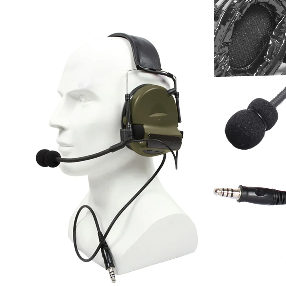 Tactical Earphone TAC-SKY COMTAC II Silicone earmuff version Noise reduction pickup headset
Tactical Earphone TAC-SKY COMTAC II Silicone earmuff version Noise reduction pickup headset