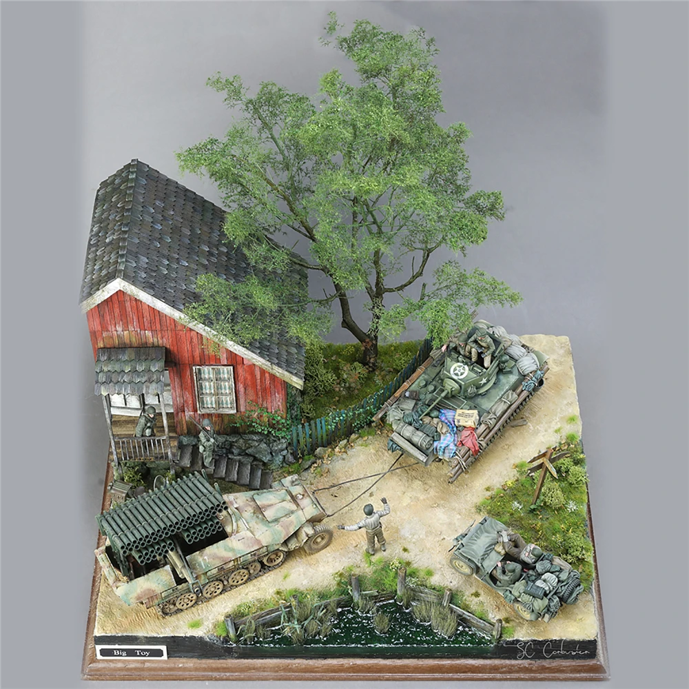 1/35 Scale Ruins Corner House World War II Gerrman Soldier Shelter Military Sand Table Building Wargame Scene Wood Models Kits
1/35 Scale Ruins Corner House World War II Gerrman Soldier Shelter Military Sand Table Building Wargame Scene Wood Models Kits