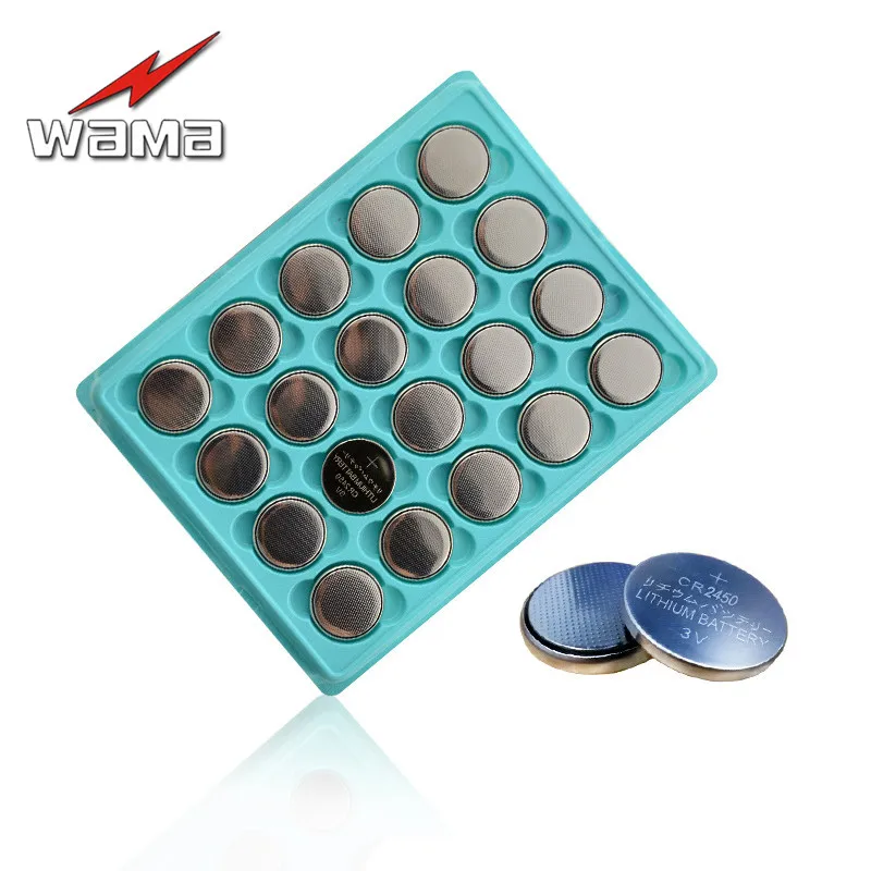 20x Wama CR2450 Button Cell Coin Batteries Can Be welding Feet 3V Car Remote Control Volvo Car Battery Wholesales Drop Ship
20x Wama CR2450 Button Cell Coin Batteries Can Be welding Feet 3V Car Remote Control Volvo Car Battery Wholesales Drop Ship