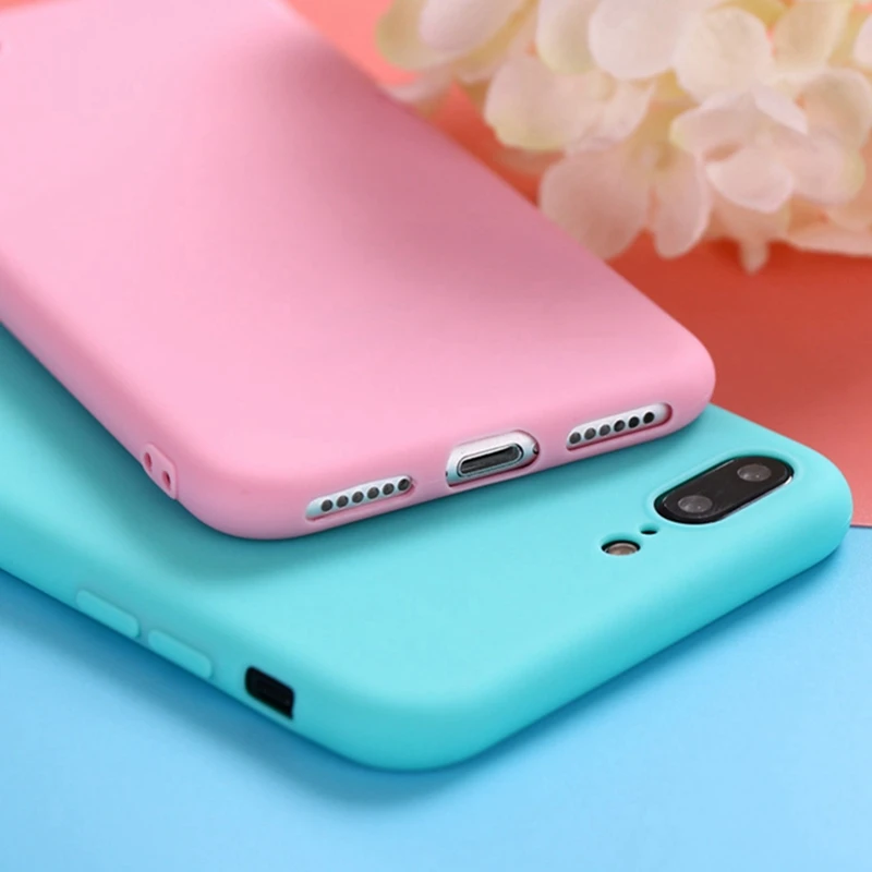 Для iphone 7 plus iphone7 чехол задняя крышка Резина силиконовый накладка из мягкого ТПУ