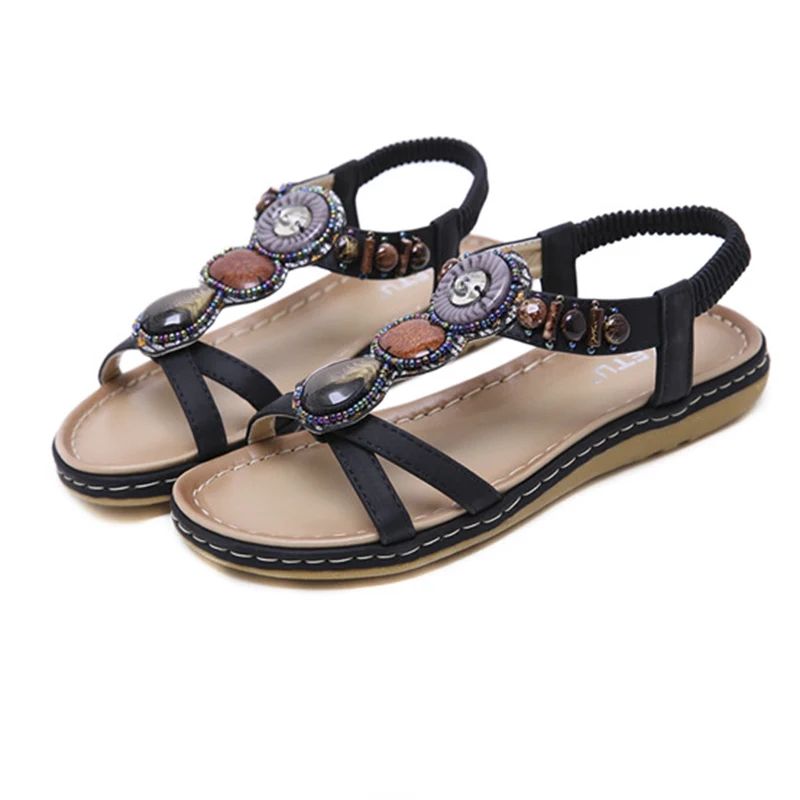 Fashion Embroidery Rhinestone Flat Shoes Plus Size New Women's Sandals Low Heel Retro Soft Beach Female Slip Ons Casual Shoes
Fashion Embroidery Rhinestone Flat Shoes Plus Size New Women's Sandals Low Heel Retro Soft Beach Female Slip Ons Casual Shoes
