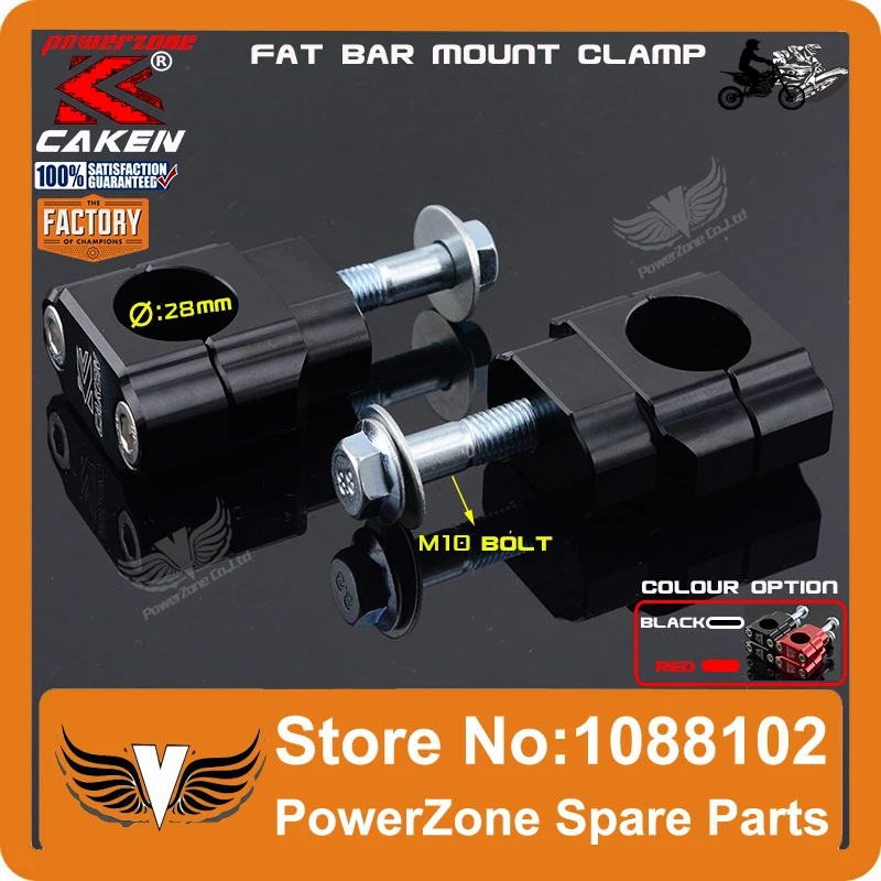 Billet HandleBar Fat Bar Risers 28mm Mount Clamp CR CRF KX KXF RMZ Dirt Bike Motocross Enduro
Billet HandleBar Fat Bar Risers 28mm Mount Clamp CR CRF KX KXF RMZ Dirt Bike Motocross Enduro