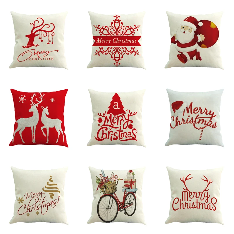 2018 New Christmas gifts Cushion Cover Festive red Pillow Cover Decorative Pillow Case Sofa Seat Car Pillowcase Soft Cojin
2018 New Christmas gifts Cushion Cover Festive red Pillow Cover Decorative Pillow Case Sofa Seat Car Pillowcase Soft Cojin