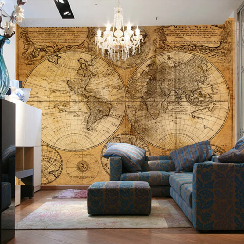 beibehang Custom large mural hotel bedroom living room TV background wallpaper vintage nautical world map wallpaper
beibehang Custom large mural hotel bedroom living room TV background wallpaper vintage nautical world map wallpaper