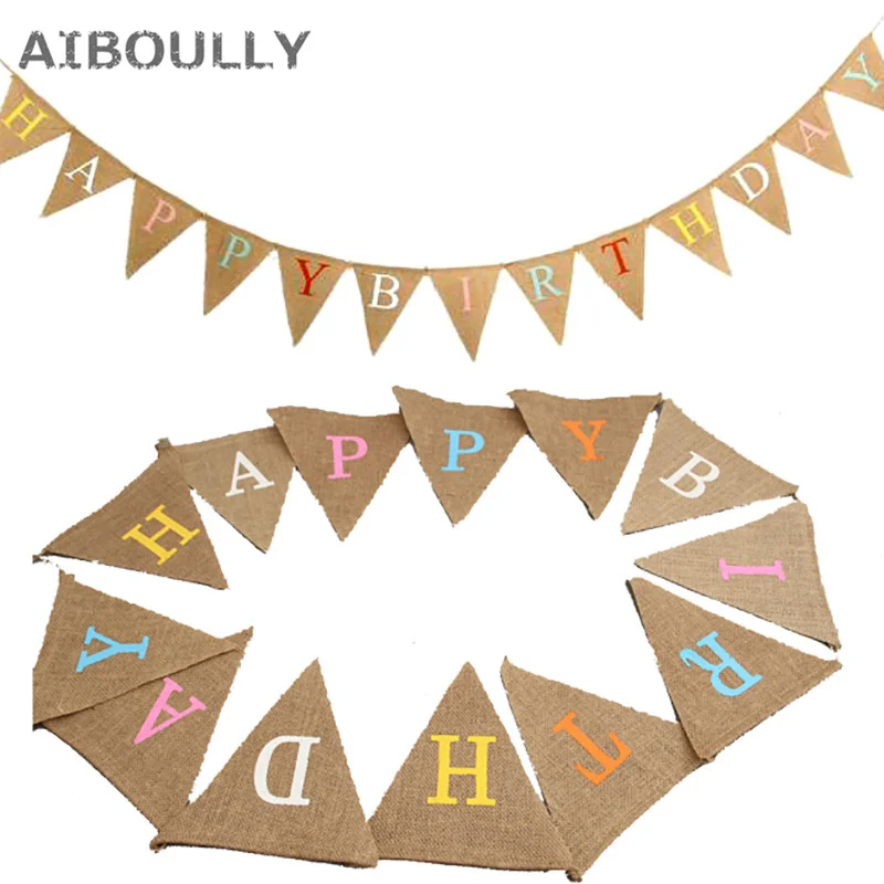13 flags Cloth Happy Birthday Banner Letters Shaped Bell Garland Flags Birthday Party Decoration Linen Flags
13 flags Cloth Happy Birthday Banner Letters Shaped Bell Garland Flags Birthday Party Decoration Linen Flags