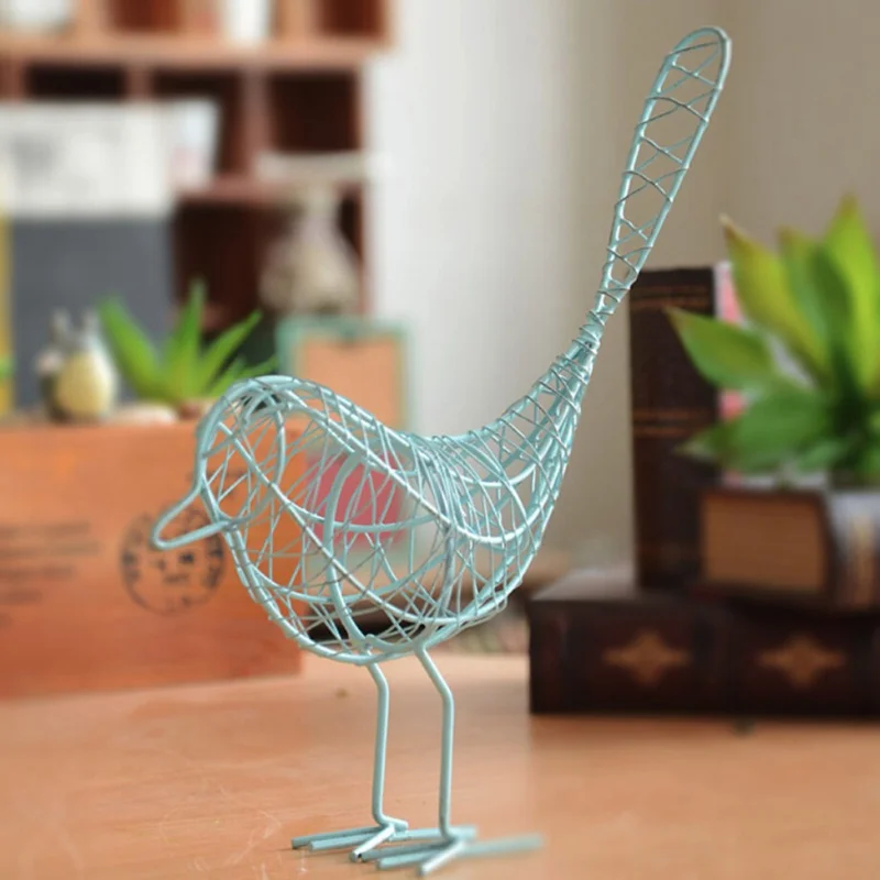 New Garden Wrought Wire and Bird white Black Home Decoration Iron Craft Room Ornaments Living Gift blue Metal Crafts
New Garden Wrought Wire and Bird white Black Home Decoration Iron Craft Room Ornaments Living Gift blue Metal Crafts