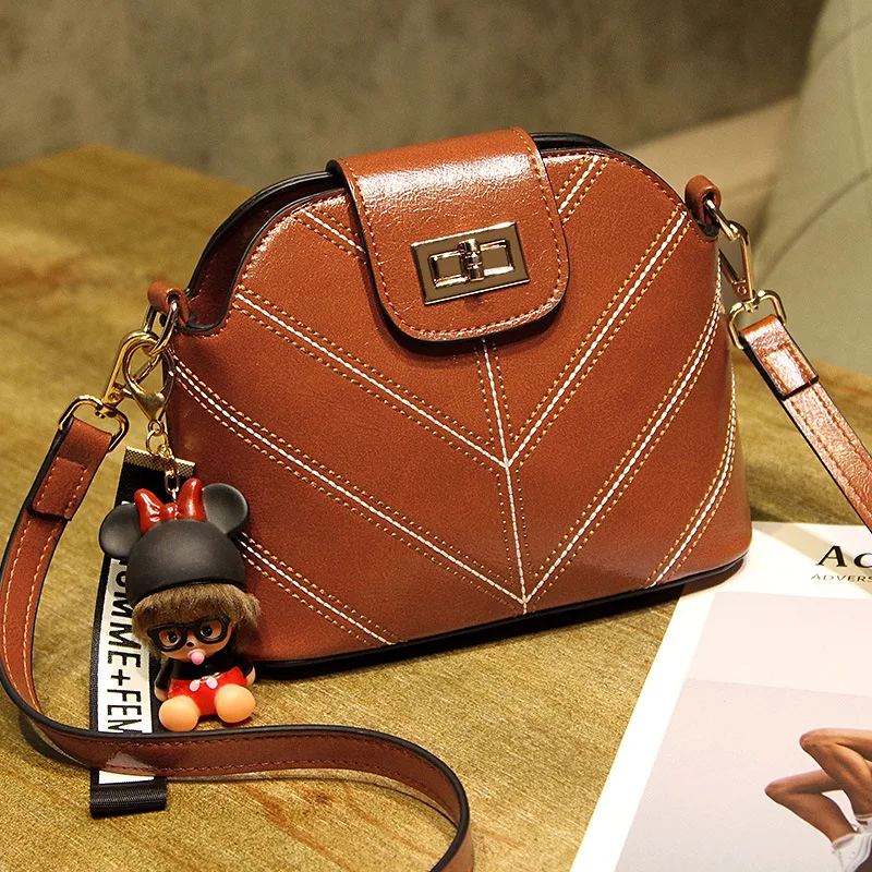 Vintage Genuine Leather Women's Handbags Shoulder CrossBody Bags Ladies Messenger Bags Shell Women Bags Bolsas Feminina
Vintage Genuine Leather Women's Handbags Shoulder CrossBody Bags Ladies Messenger Bags Shell Women Bags Bolsas Feminina