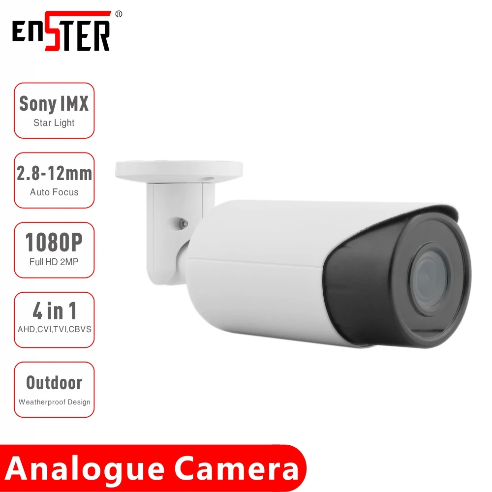 Камера видеонаблюдения ENSTER TVI CVI CVBS, AHD, 2 МП, Starlight IMX307, наружная, водонепроницаемая, 2,8-12 мм, варифокальная, с автофокусом, аналоговая
Камера видеонаблюдения ENSTER TVI CVI CVBS, AHD, 2 МП, Starlight IMX307, наружная, водонепроницаемая, 2,8-12 мм, варифокальная, с автофокусом, аналоговая