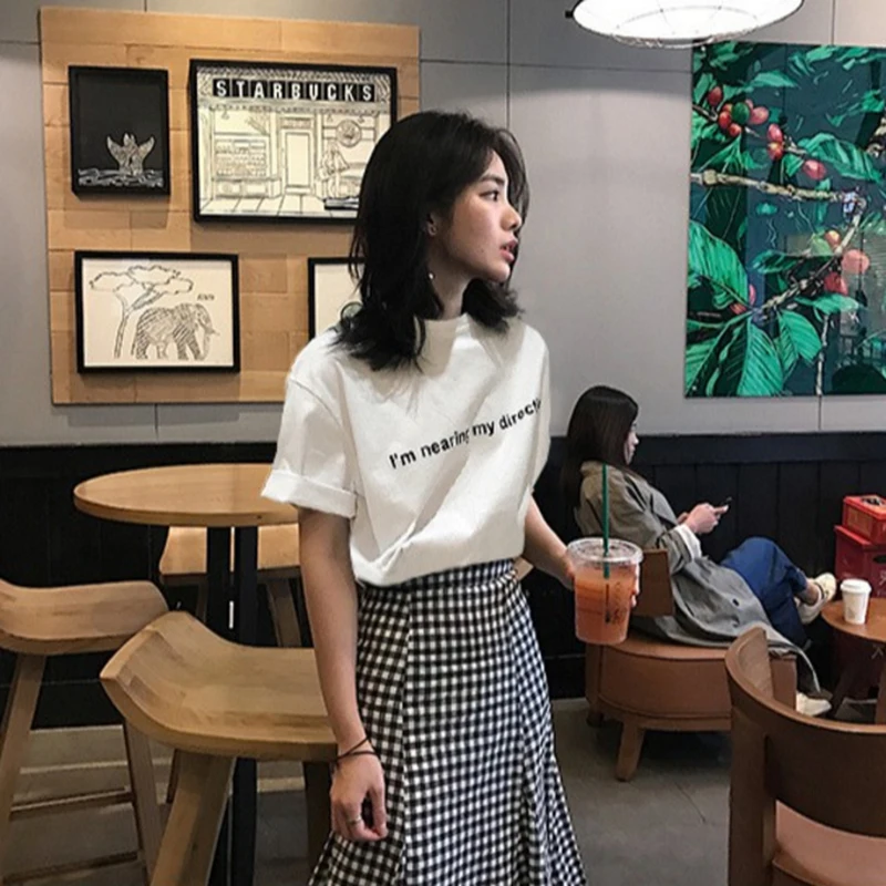 2 Piece Set Women Summer Korean Letter O Neck T-Shirt Top + Skirt Suits Two Pieces Summer Clothes For Women
2 Piece Set Women Summer Korean Letter O Neck T-Shirt Top + Skirt Suits Two Pieces Summer Clothes For Women