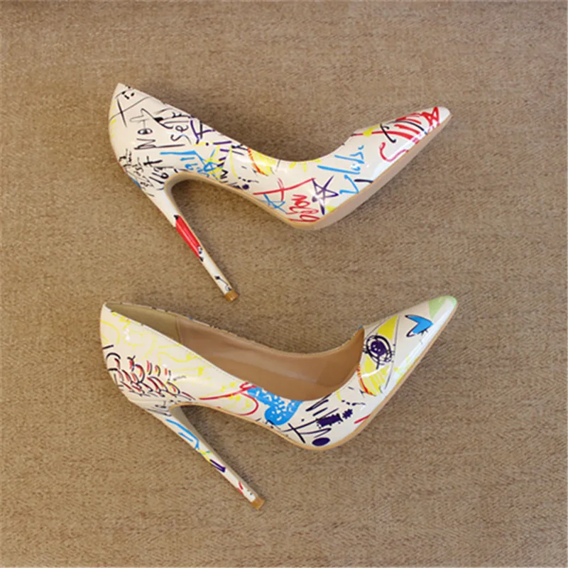Free shipping fashion women Pumps lady white Graffiti Printed Pointy toe high heels shoes size33-43 12cm 10cm 8cm Stiletto heels
Free shipping fashion women Pumps lady white Graffiti Printed Pointy toe high heels shoes size33-43 12cm 10cm 8cm Stiletto heels