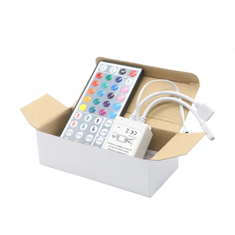 SZYOUMY 2 Ports 44 key IR Remote Controller for 5050 3528 RGB LED Strip Light 4 pin Two Outputs Controller
SZYOUMY 2 Ports 44 key IR Remote Controller for 5050 3528 RGB LED Strip Light 4 pin Two Outputs Controller