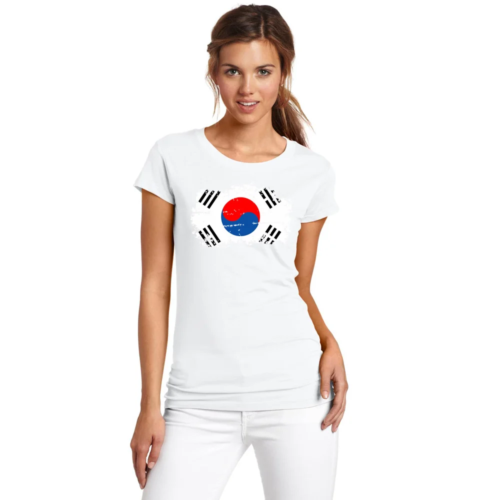 BLWHSA Top Korea Nostalgic National flag Design Women Tshirt O Neck Short Sleeve the Korea Fans Cotton Casual Female T-Shirt
BLWHSA Top Korea Nostalgic National flag Design Women Tshirt O Neck Short Sleeve the Korea Fans Cotton Casual Female T-Shirt