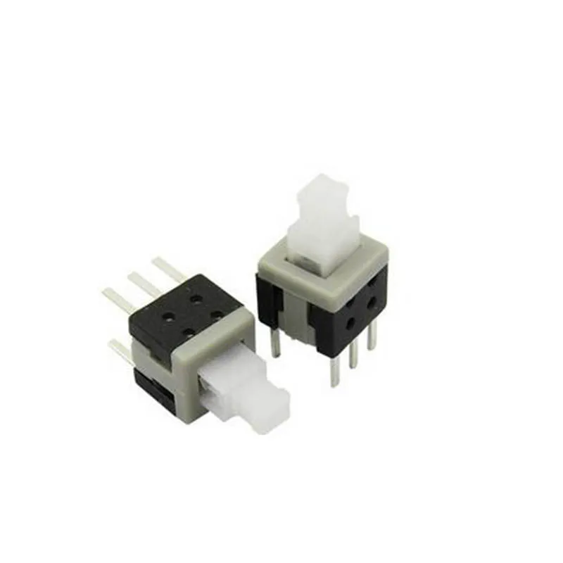 50pcs 5.8*5.8mm Self Locking Push Button 6 Pins On/Off Latching Switch Wholesale Price
50pcs 5.8*5.8mm Self Locking Push Button 6 Pins On/Off Latching Switch Wholesale Price