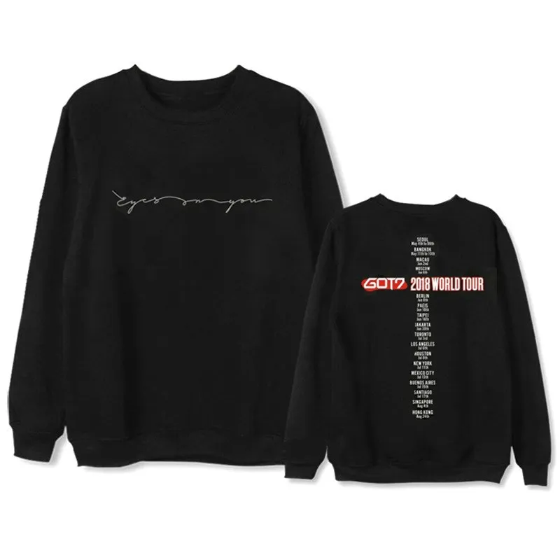kpop GOT7 Black cotton loose fashion Round Collar hoodies women casual pullovers korean cotton Harajuku sweatshirt men clothes
kpop GOT7 Black cotton loose fashion Round Collar hoodies women casual pullovers korean cotton Harajuku sweatshirt men clothes