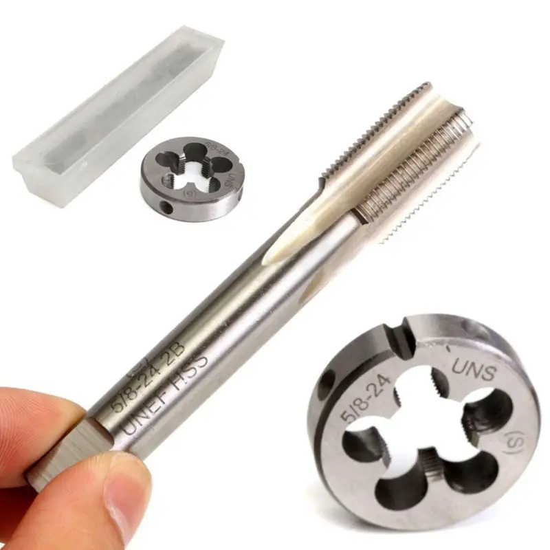 BMBY-5/8-24 UNEF Hand Tap & Round Die Set Alloy Steel Right Hand Tapping Hand Cutting Tool
BMBY-5/8-24 UNEF Hand Tap & Round Die Set Alloy Steel Right Hand Tapping Hand Cutting Tool