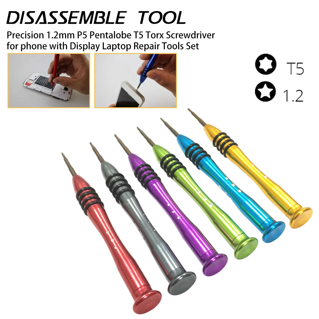 DIY FIX Precision 1 2 мм P5 Pentalobe отвертка для Apple Macbook Air / Pro с дисплеем Retina набор