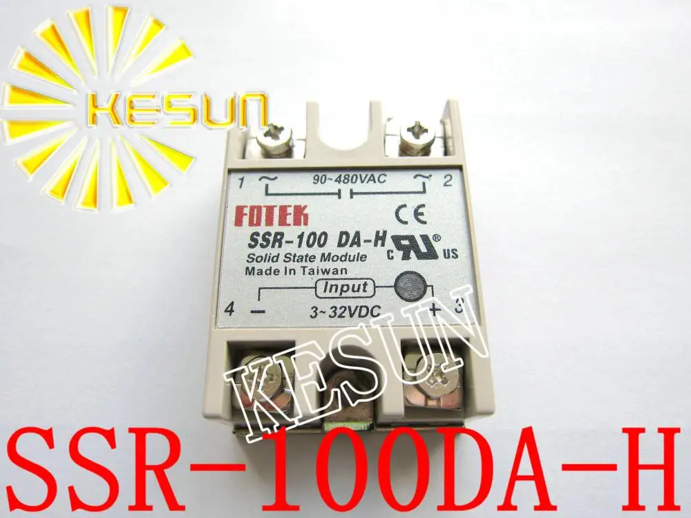 SSR-100DA-H SSR-100 DA-H 100A 3-32V DC TO 90-480V AC DC-AC Single Phase Solid State Relay x 10PCS
SSR-100DA-H SSR-100 DA-H 100A 3-32V DC TO 90-480V AC DC-AC Single Phase Solid State Relay x 10PCS