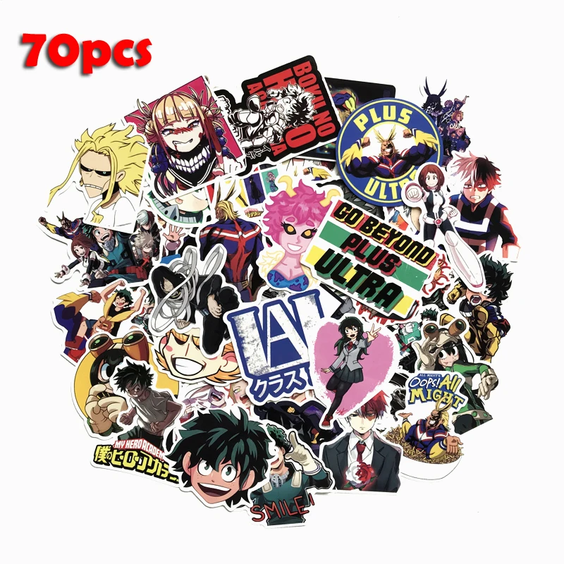 70Pcs/lot My hero Academy 2022 Stickers Decal For Snowboard Laptop Luggage Car Fridge DIY Styling Vinyl Home Decor Pegatina
70Pcs/lot My hero Academy 2022 Stickers Decal For Snowboard Laptop Luggage Car Fridge DIY Styling Vinyl Home Decor Pegatina