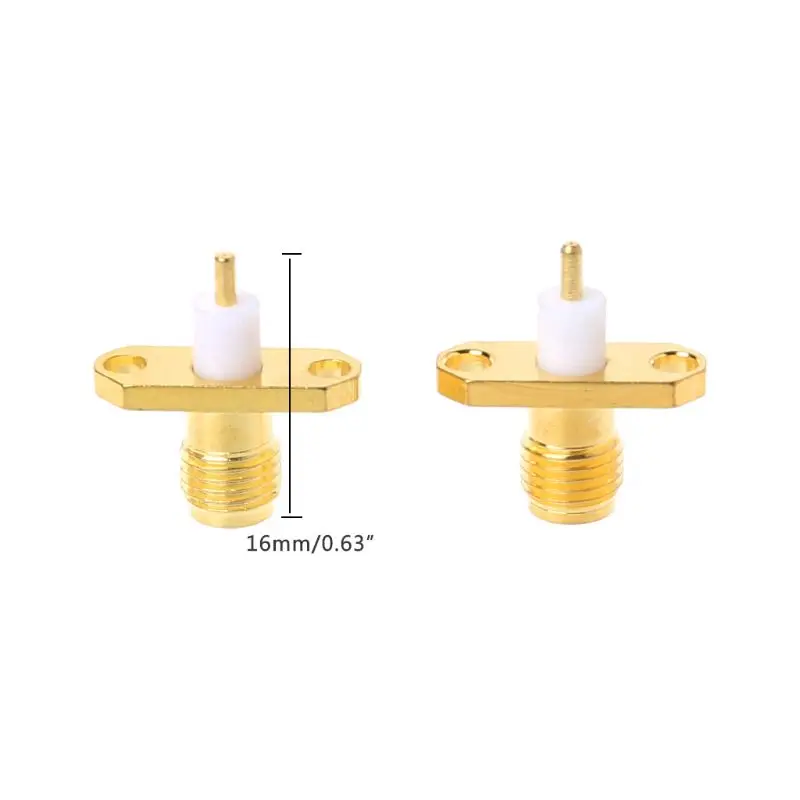 10pcs SMA Female 2-hole Flange PTFE Solder Panel Mount Adapter RF Connectors Straight
10pcs SMA Female 2-hole Flange PTFE Solder Panel Mount Adapter RF Connectors Straight