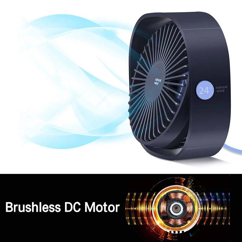 3 Speed Mini USB Desktop Fan Personal Portable Cooling Fan with 360 Rotation Adjustable Angle for Office Household Traveling Car
3 Speed Mini USB Desktop Fan Personal Portable Cooling Fan with 360 Rotation Adjustable Angle for Office Household Traveling Car