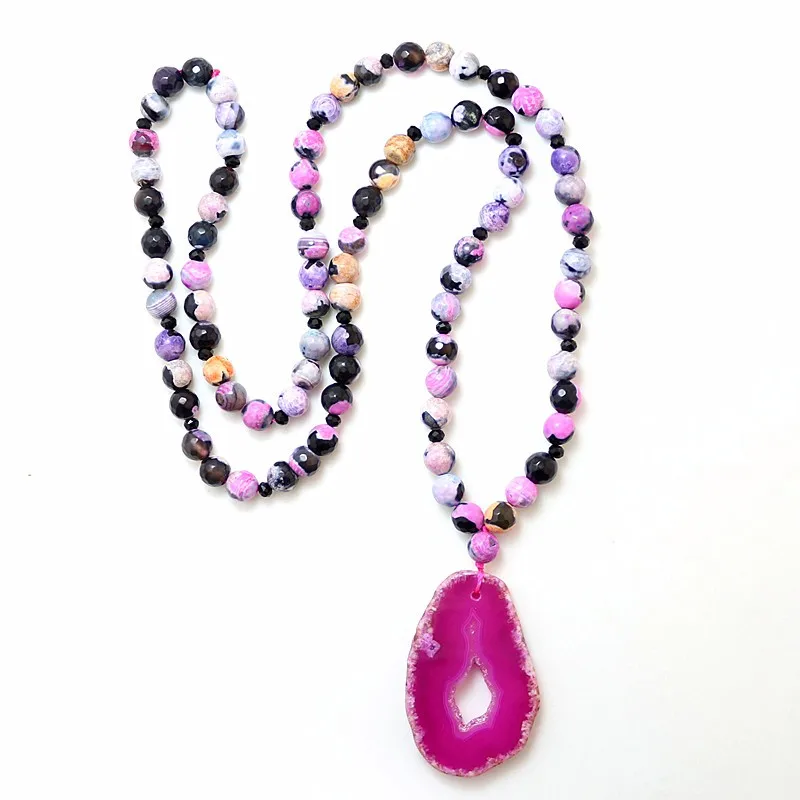 Fashion 8mm rose red Natural stone Rosary Chain Pendant Mala Necklace Handmade Women Natural Stone Bead Necklace
Fashion 8mm rose red Natural stone Rosary Chain Pendant Mala Necklace Handmade Women Natural Stone Bead Necklace