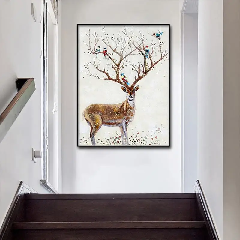 Modern Art Wall Nordic Elk Abstract Canvas Oil Painting Wall Art Canvas Picture Poster Printed For Living Room Home Decoration
Modern Art Wall Nordic Elk Abstract Canvas Oil Painting Wall Art Canvas Picture Poster Printed For Living Room Home Decoration