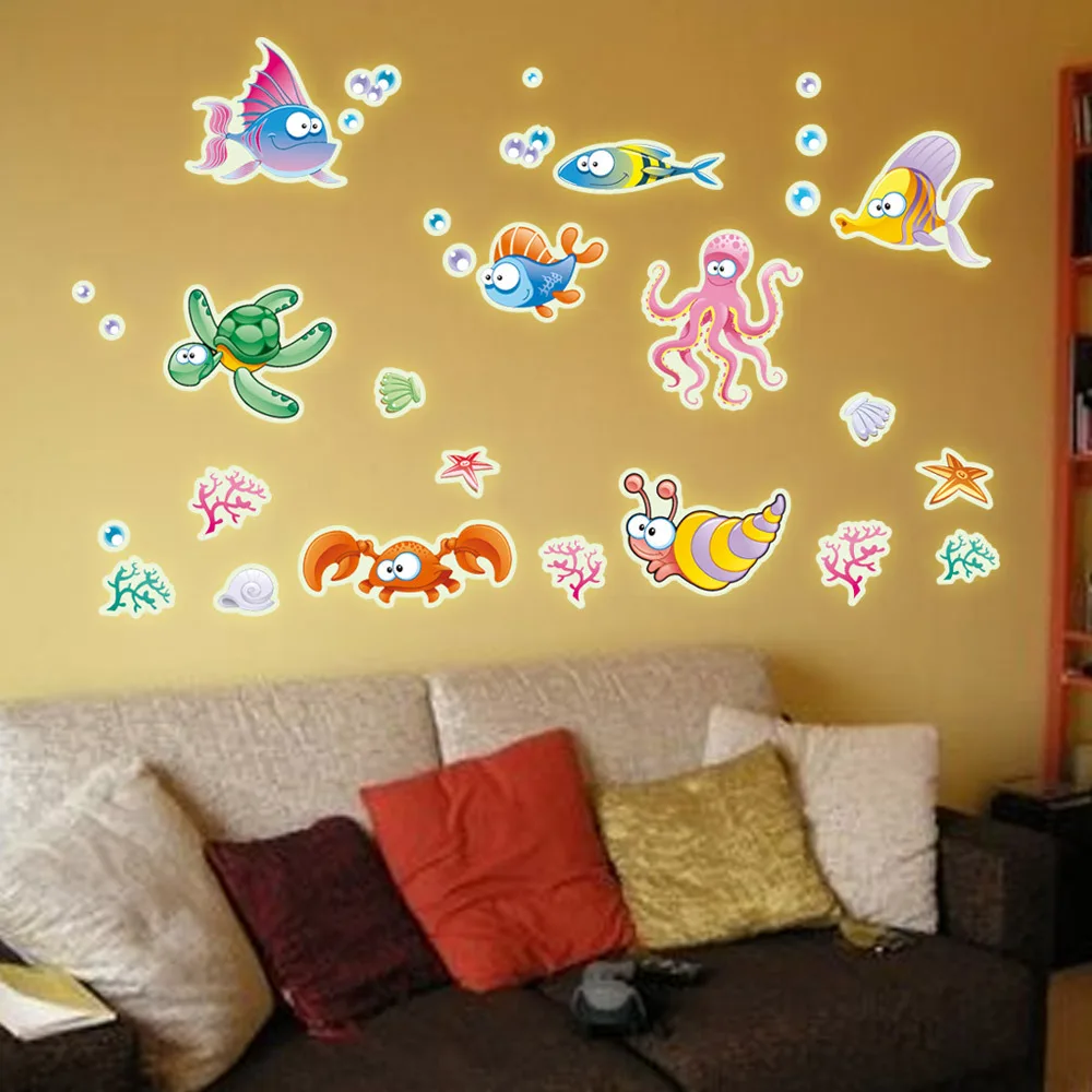 Y0019 color luminous fluorescent stickers undersea world face the living room bedroom decoration wall sticker factory wholesale
Y0019 color luminous fluorescent stickers undersea world face the living room bedroom decoration wall sticker factory wholesale