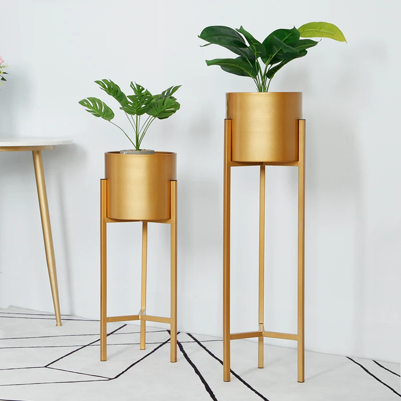 Metal Flower Pot Rack Nordic Style Wrought Iron Flower Shelf Golden Single Living Room Indoor Home Decoration Flower Pot
Metal Flower Pot Rack Nordic Style Wrought Iron Flower Shelf Golden Single Living Room Indoor Home Decoration Flower Pot