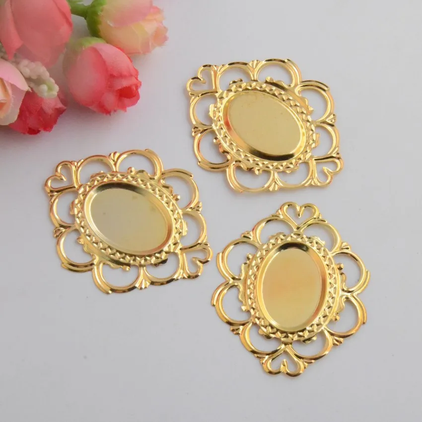 Free shipping 15Pcs Gold Plated Filigree Cabochon Setting Wraps Connectors Crafts Decoration DIY Embellishments 51x43mm F0971
Free shipping 15Pcs Gold Plated Filigree Cabochon Setting Wraps Connectors Crafts Decoration DIY Embellishments 51x43mm F0971