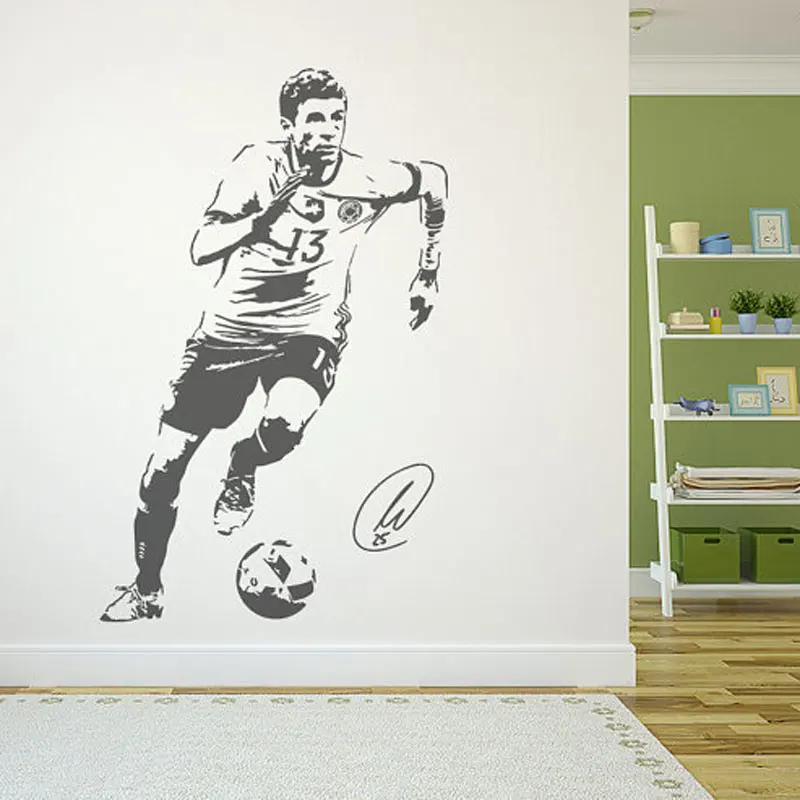 Thomas Muller Wall Decal Sticker Football Soccer Player Wall Decal Sticker FC Baye Creative vinyl Wall Sticker Sports Decor
Thomas Muller Wall Decal Sticker Football Soccer Player Wall Decal Sticker FC Baye Creative vinyl Wall Sticker Sports Decor