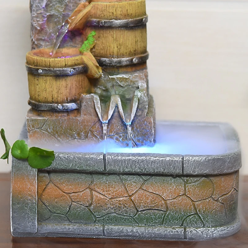 110V/220V Creative Rockery Flowing Water Fountain Resin Crafts Office Living Room Desktop Ornaments Feng Shui Lucky Home Decor
110V/220V Creative Rockery Flowing Water Fountain Resin Crafts Office Living Room Desktop Ornaments Feng Shui Lucky Home Decor