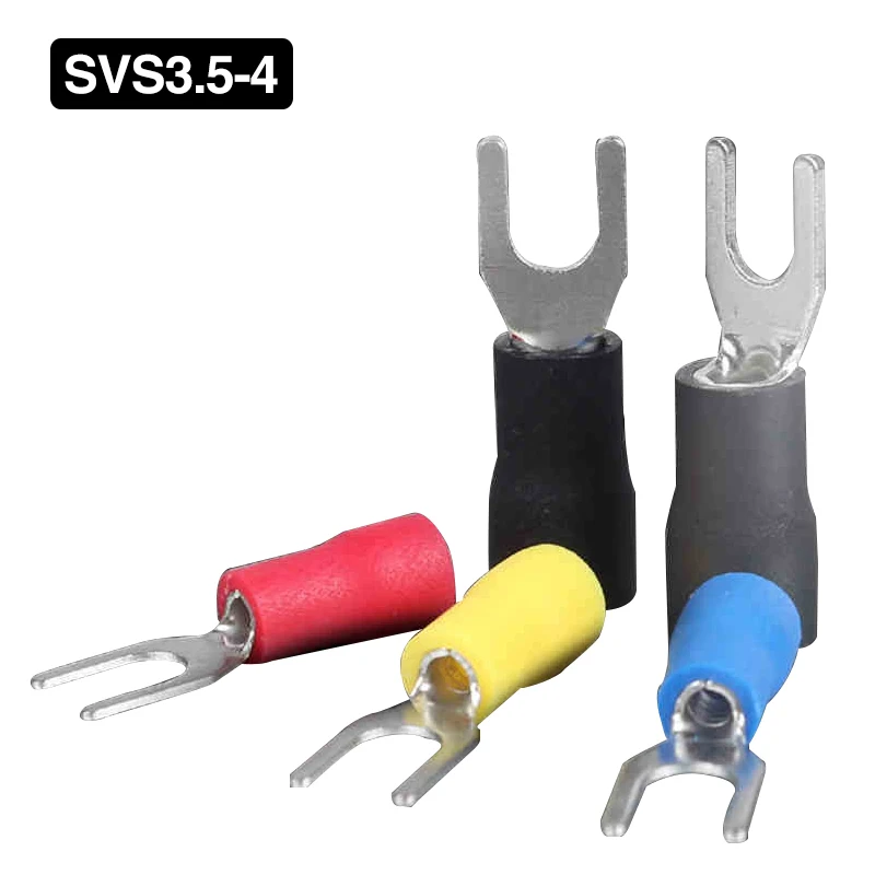 YOLO SV3.5 4 100 шт furcate spade AWG16 14 провода обжимные прессованные клеммы в форме вилки